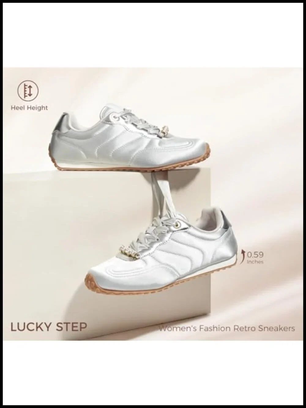 Womens Retro Fashion Sneakers Non Slip Comfortable Walking Shoes Satin Suede